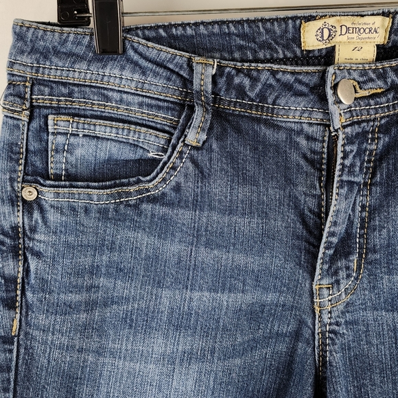 Democracy Jeans Flap Pockets Mid Rise Ankle Pants Size 12 (32x25) - Picture 3 of 10